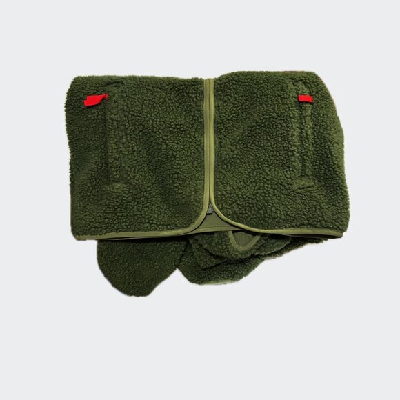 Topo Designs EUC Reversible Sherpa Jacket Full Zip Men's Med dark Green / Olive - Picture 5 of 8